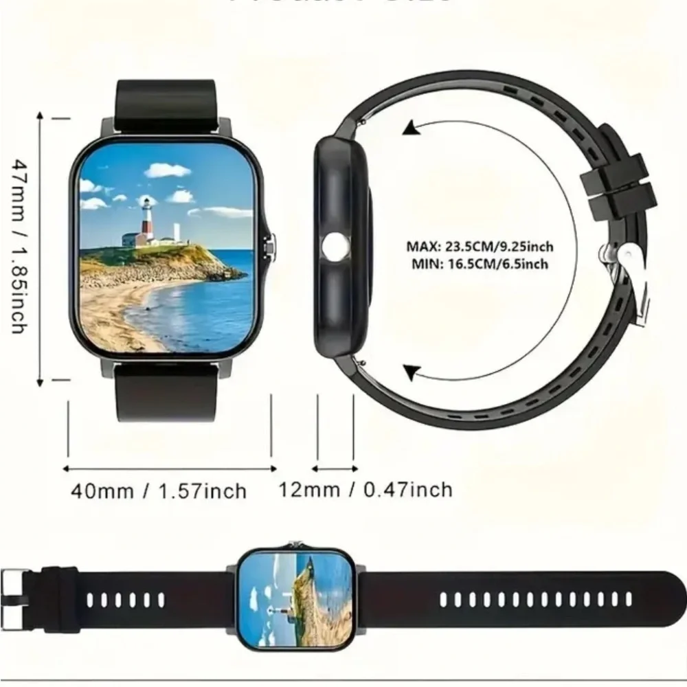 ⌚️⌚️⌚️3 for 12$⌚️⌚️⌚️Smart Watch - Fitness Tracker Gray Silicon Strap